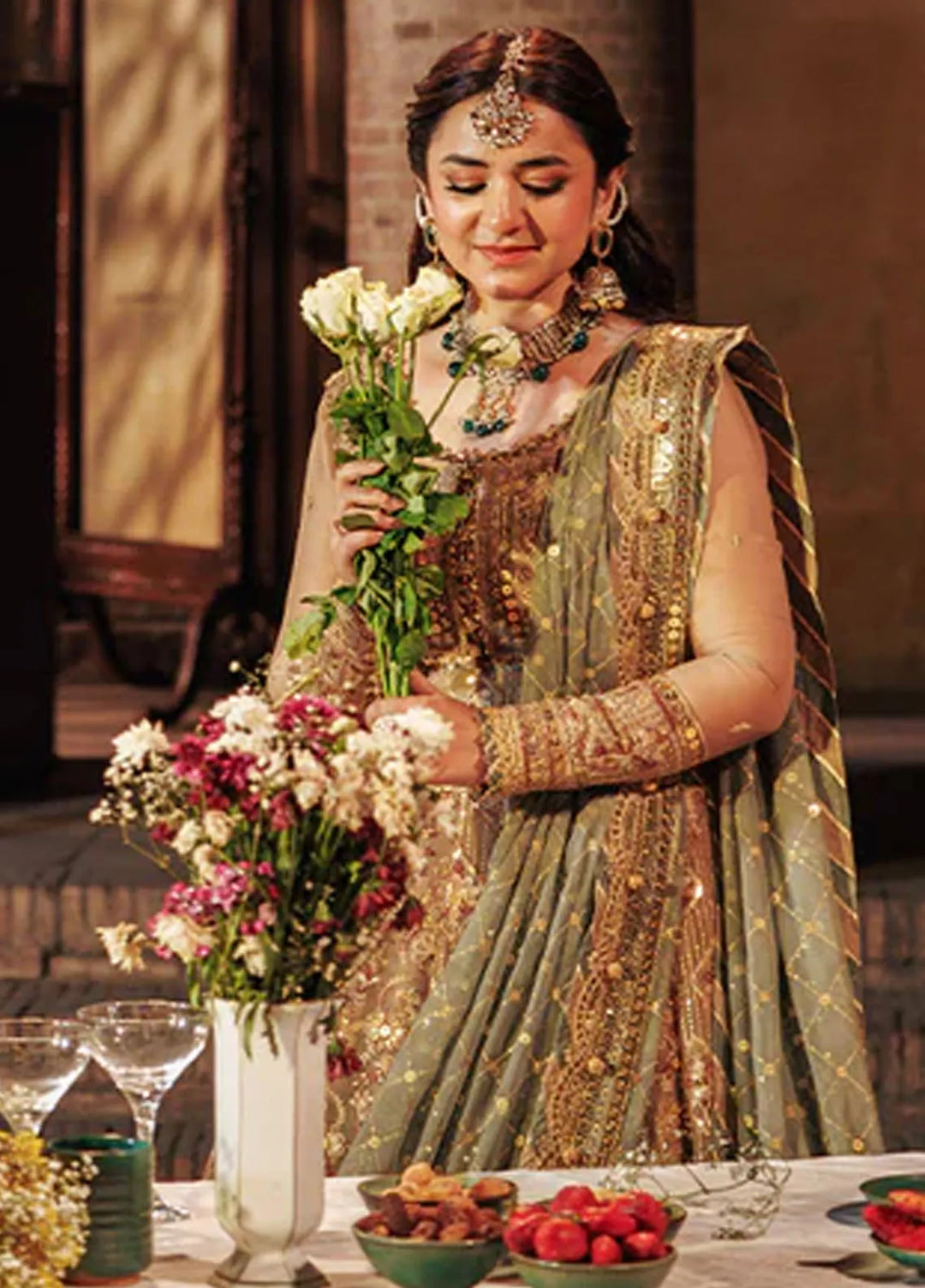 Asim Jofa Embroidered Chiffon Unstitched Suit 3 Piece AJ24CE AJCE-07 - Formal Collection