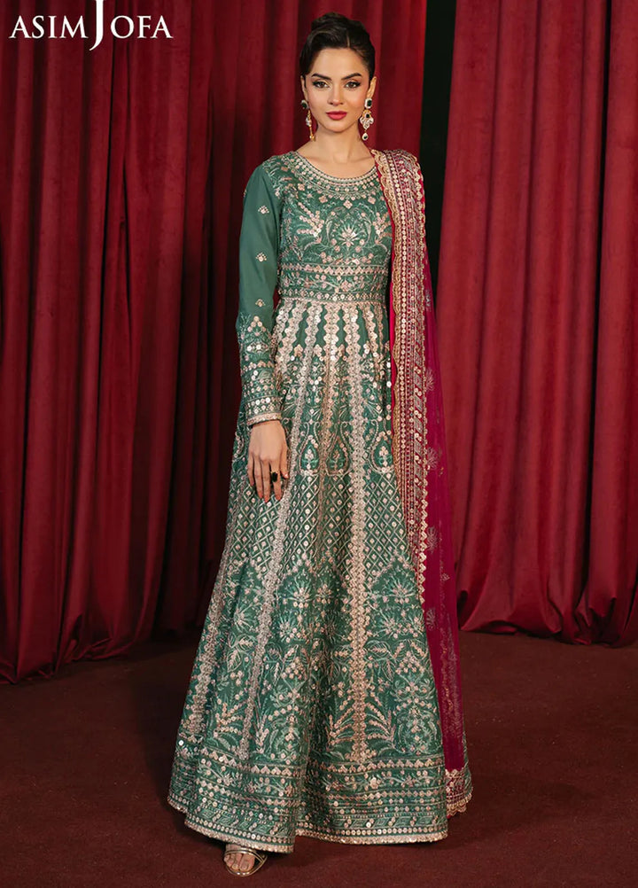 Asim Jofa Embroidered Lawn Suits Unstitched 3 Piece AJ25PF AJPF-31 - Festive Collection