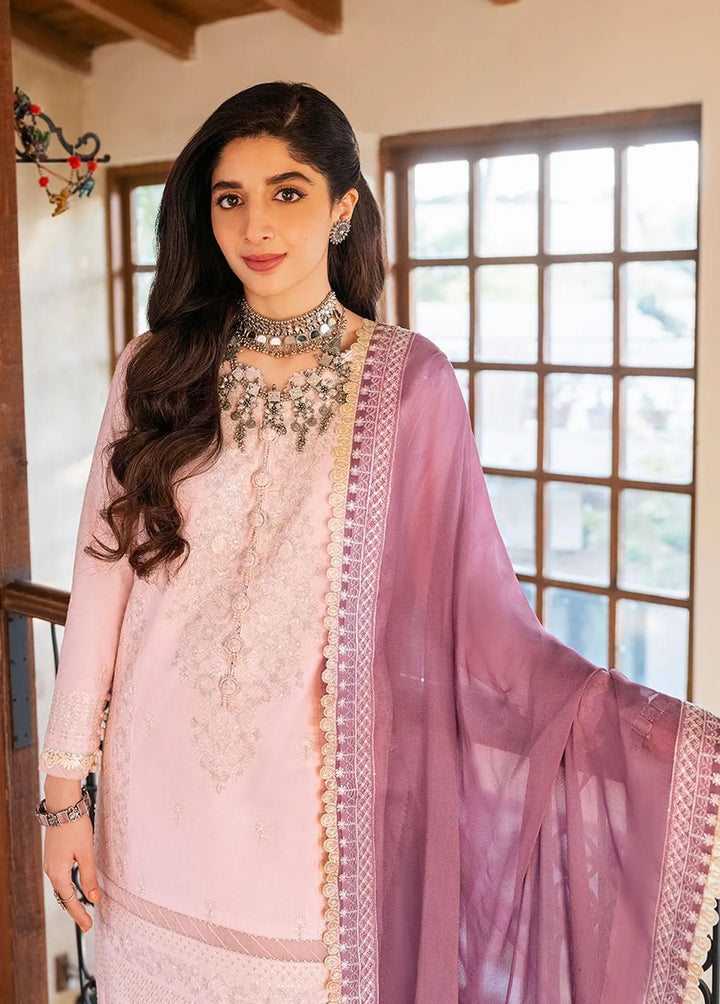 Asim Jofa Embroidered Unstitched Suit 3 Piece AJ23EF AJKM-08 - Festive Collection
