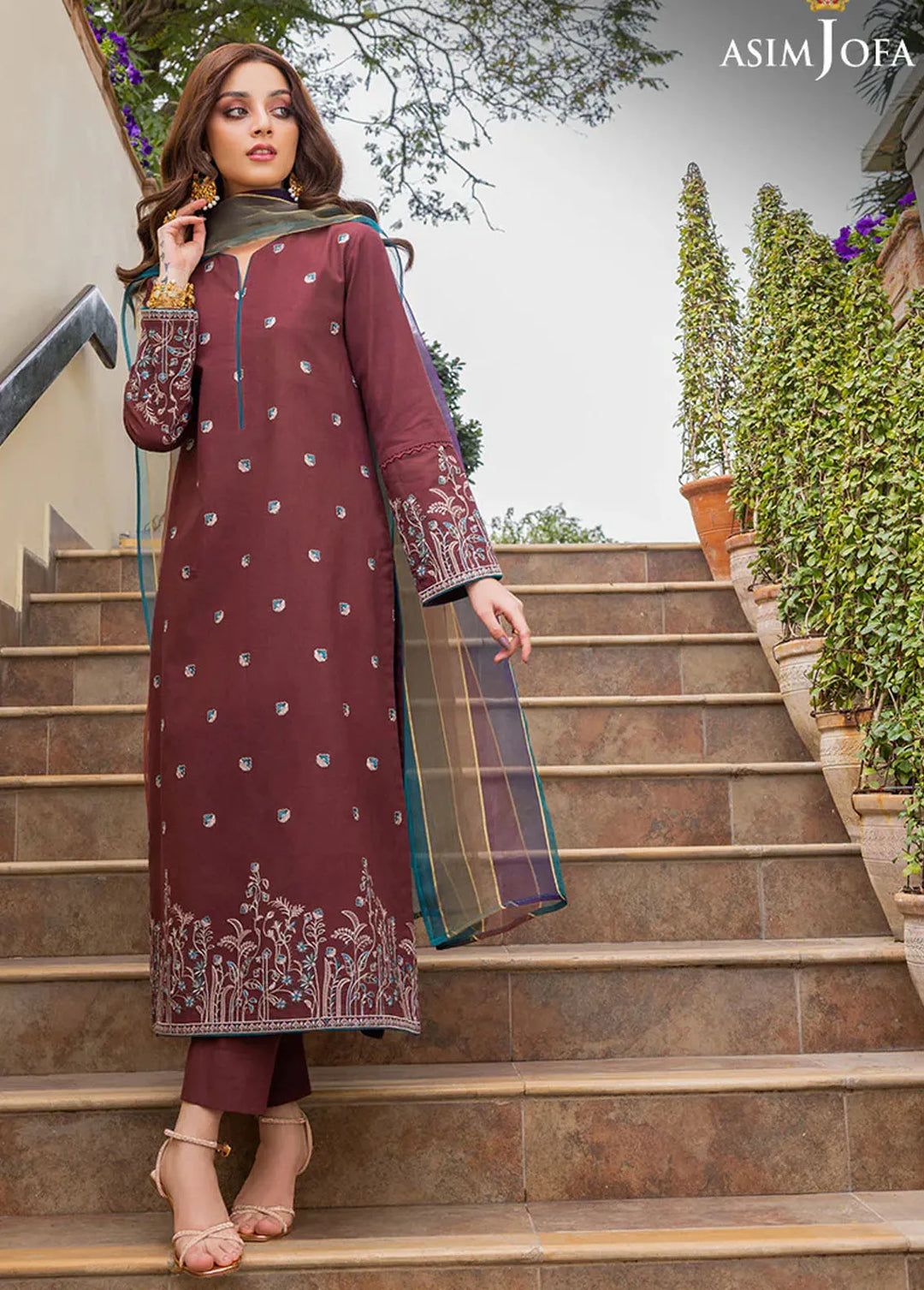 Asim Jofa Formal Pret Cambric 2 Piece Suit AJPE-35