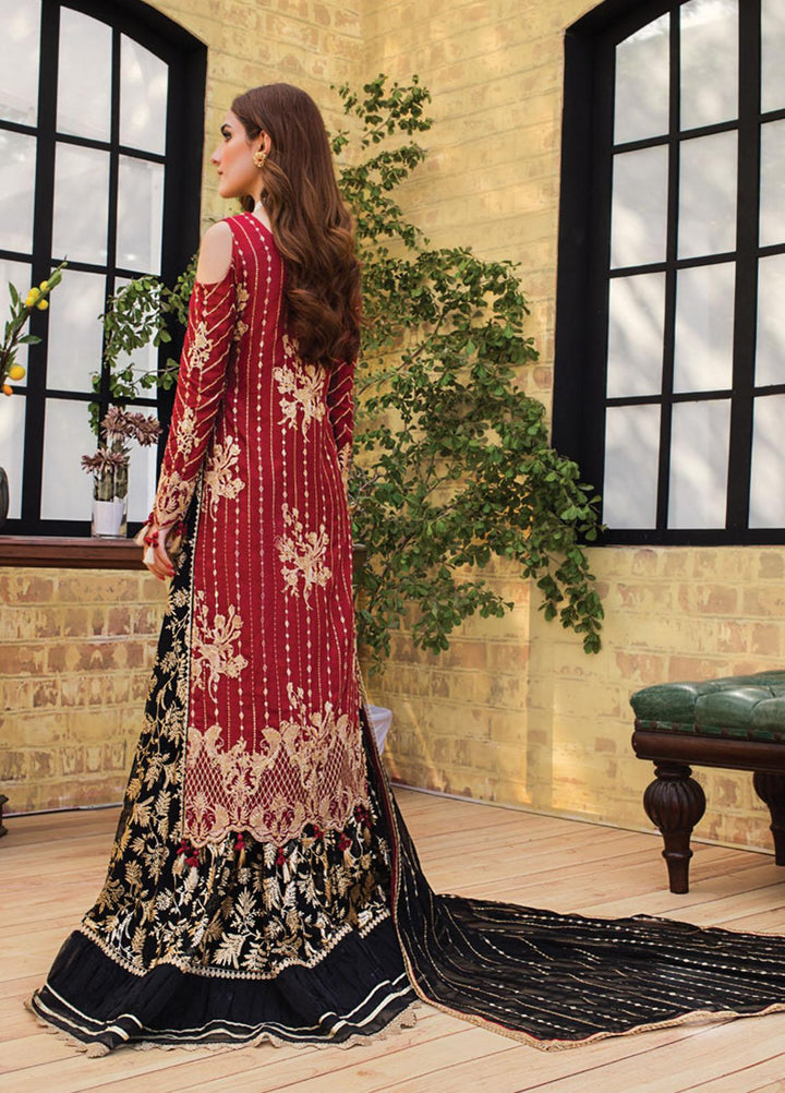 Asim Jofa Embroidered Raw Silk Suits Unstitched 3 Piece AJ21LE 11 - Luxury Collection