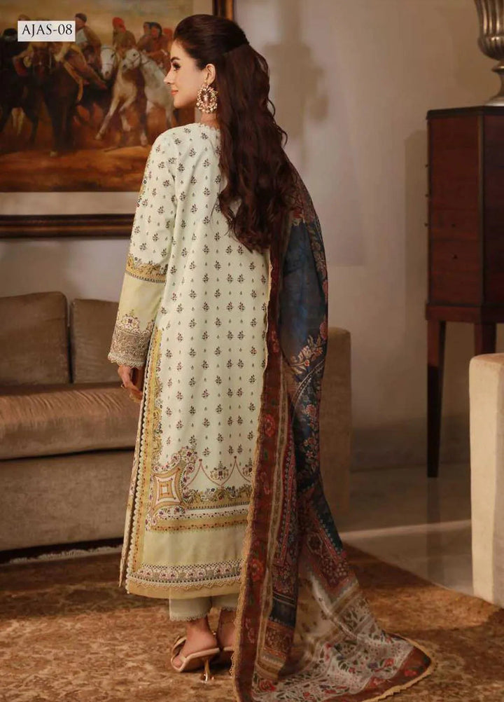 Asim Jofa Pret Embroidered Cambric 3 Piece Suit AJAS-08