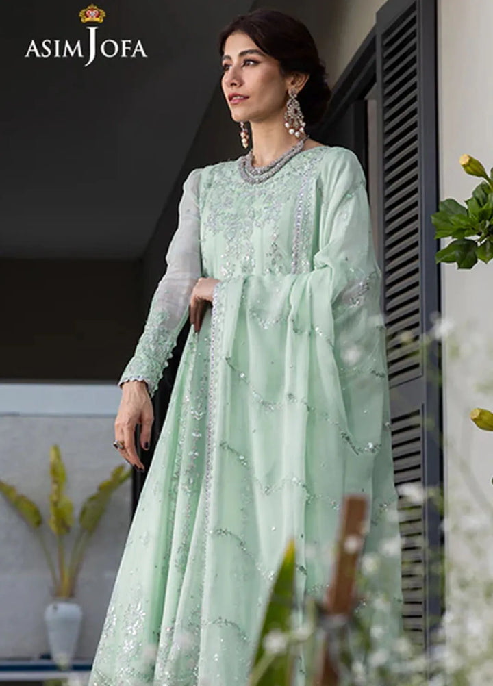 Asim Jofa Pret Embroidered Chiffon 3 Piece Suit AJJH-04