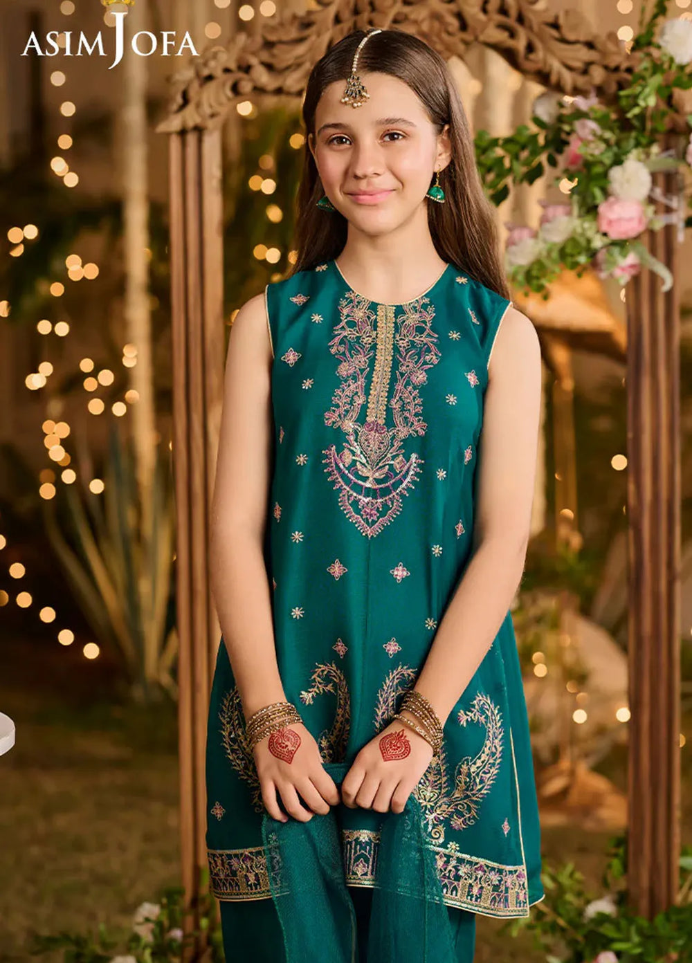 Asim Jofa Pret Embroidered Chiffon 3 Piece Suit AJLK-01