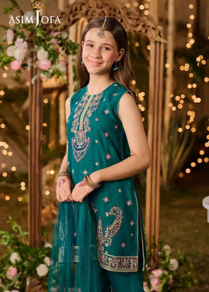 Asim Jofa Pret Embroidered Chiffon 3 Piece Suit AJLK-01