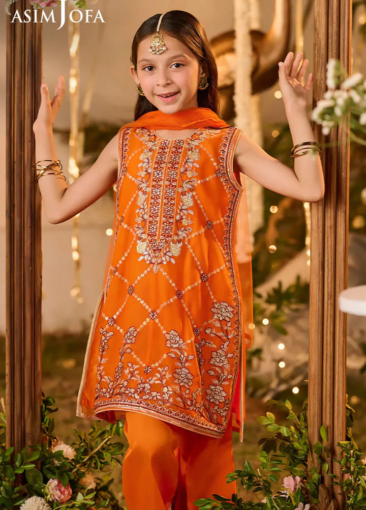 Asim Jofa Pret Embroidered Chiffon 3 Piece Suit AJLK-06