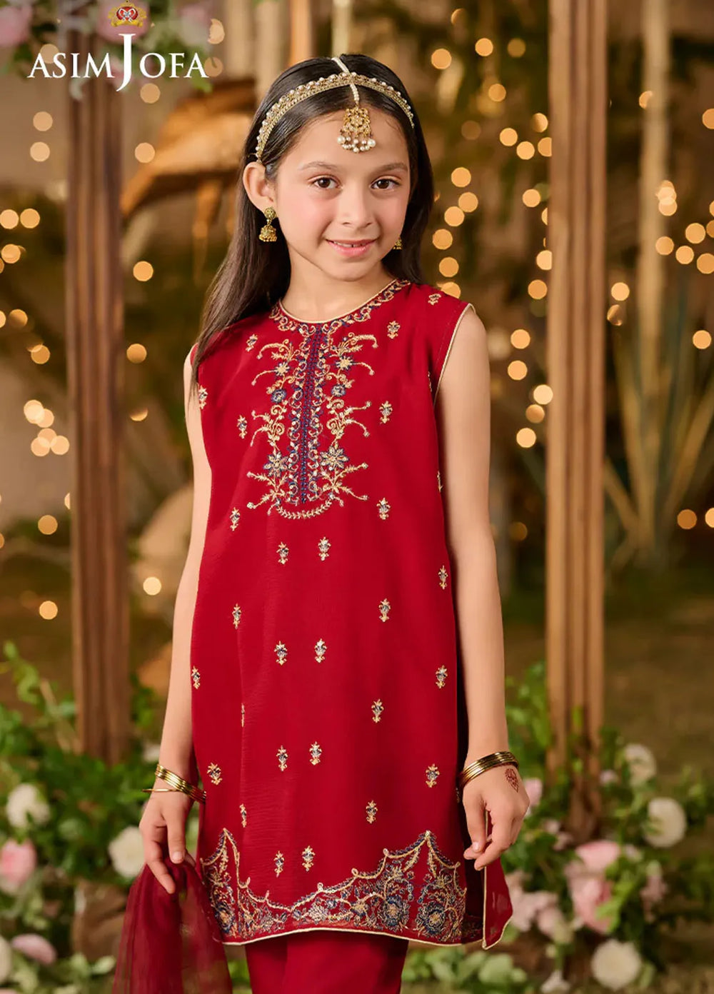 Asim Jofa Pret Embroidered Chiffon 3 Piece Suit AJLK-07