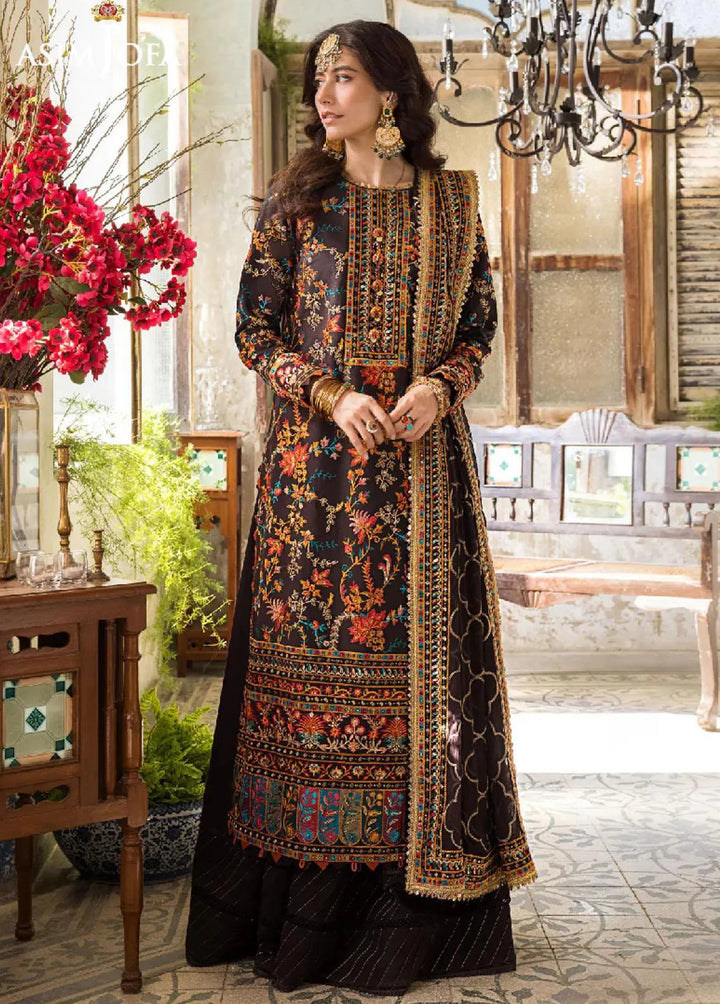 Asim Jofa Pret Embroidered Lawn 3 Piece Suit AJLR-01