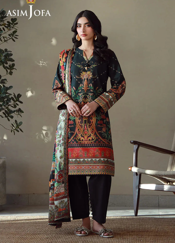 Asim Jofa Pret Printed Lawn 3 Piece Suit AJPB-168