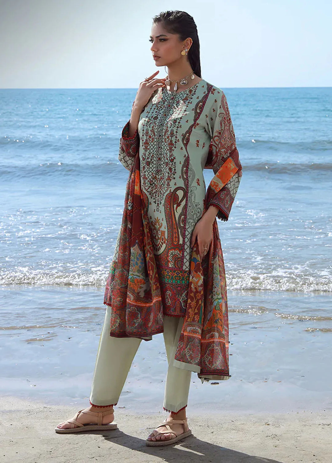 Asim Jofa Pret Printed Lawn 3 Piece Suit AJPB-170