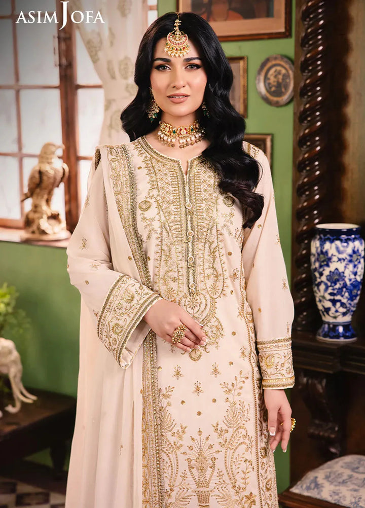 Afsanay Pret by Asim Jofa Embroidered Twisted Lawn 3 Piece Suit AJLP-05