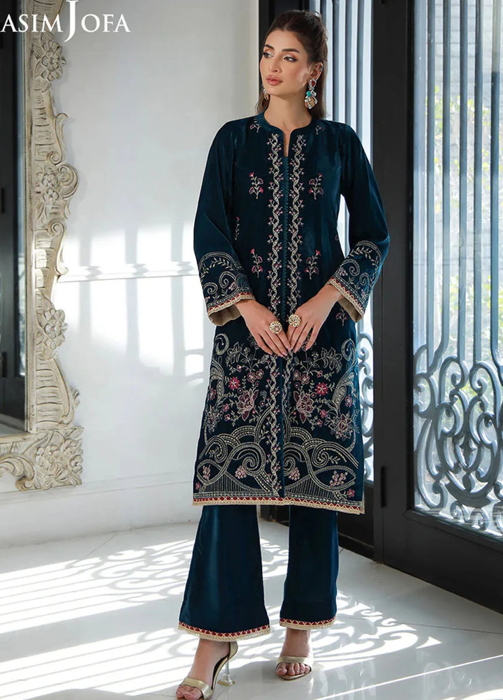 Asim Jofa Pret Embroidered Velvet 2 Piece Suit AJVG-09