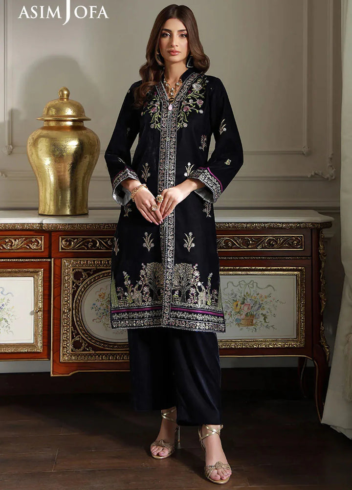 Asim Jofa Pret Embroidered Velvet 2 Piece Suit AJVG-11