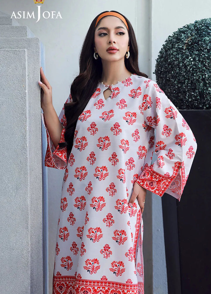 Asim Jofa Pret Printed Raw Silk 2 Piece Suit AJSS-15