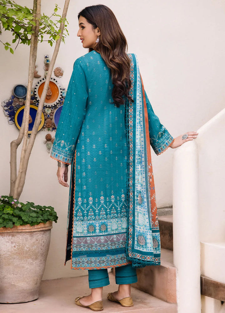 Asim Jofa Printed Lawn Suit Unstitched 3 Piece AJ24P2 AJBU-19 - Summer Collection