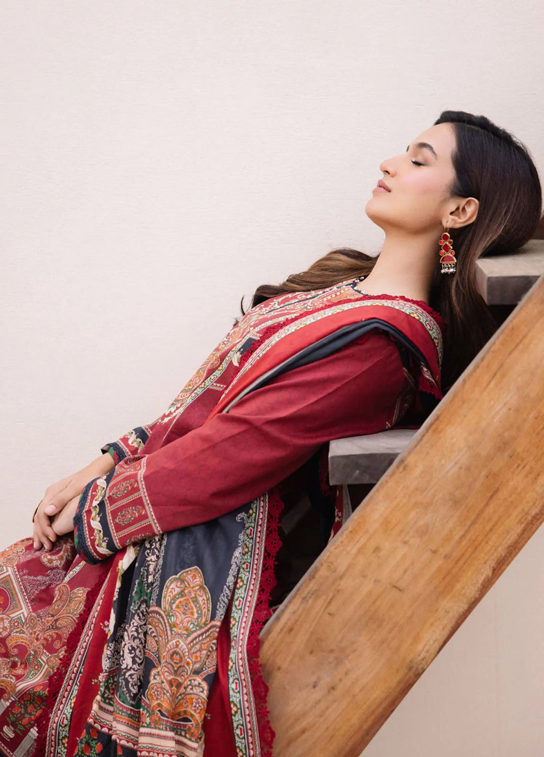 Asim Jofa Printed Lawn Suit Unstitched 3 Piece AJ24P2 AJBU-20 - Summer Collection