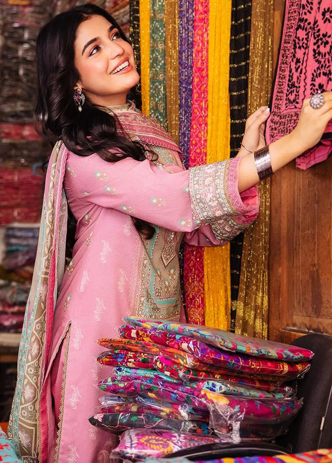 Asim Jofa Printed Lawn Suit Unstitched 3 Piece AJ24P3 AJBB-17 - Summer Collection