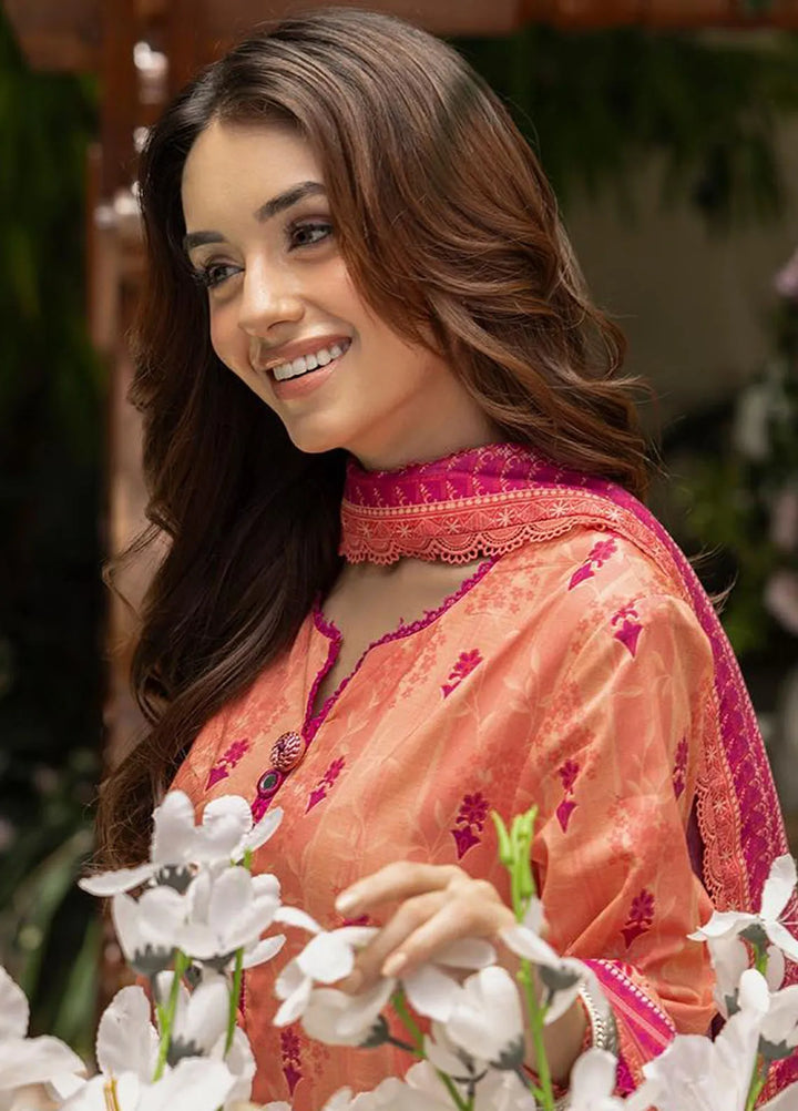 Asim Jofa Printed Lawn Suits Unstitched 3 Piece AJ24BP AJGB-12 - Summer Collection