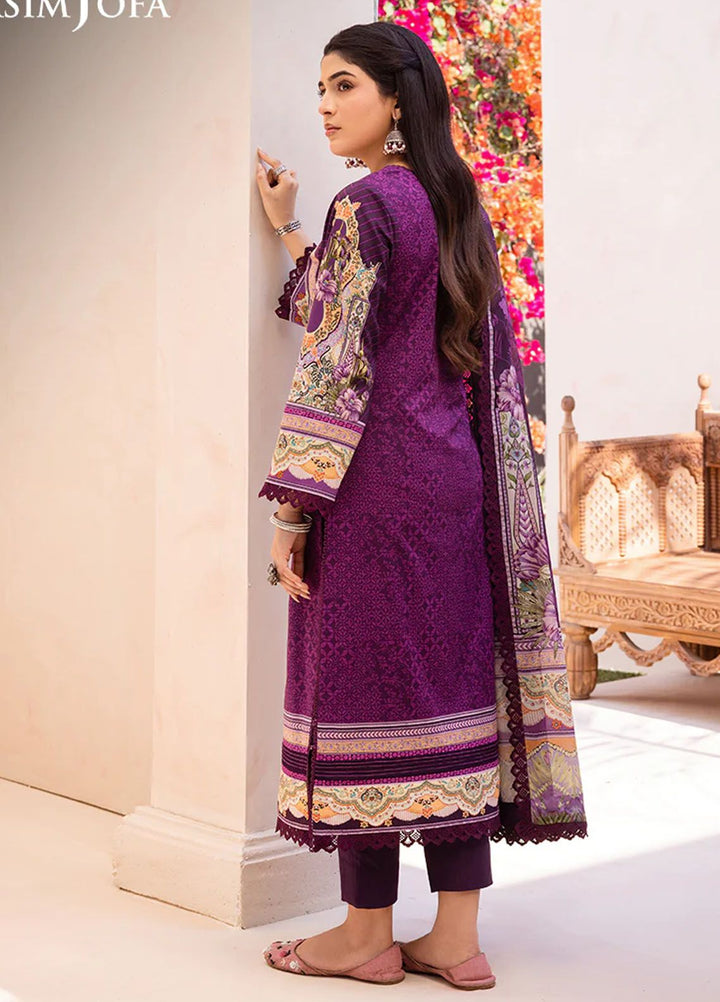 Asim Jofa Printed Lawn Suits Unstitched 3 Piece AJ24P AJUB-10 - Summer Collection