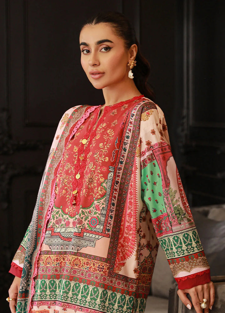 Asim Jofa Printed Lawn Suits Unstitched 3 Piece AJ24PU AJUN-02 - Summer Collection