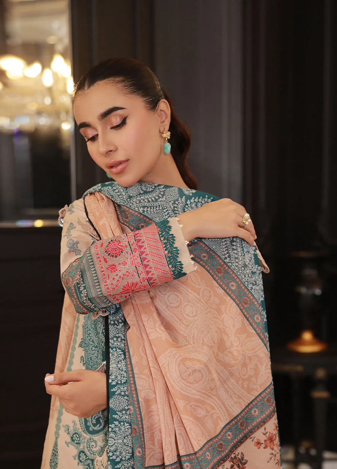 Asim Jofa Printed Lawn Suits Unstitched 3 Piece AJ24PU AJUN-10 - Summer Collection