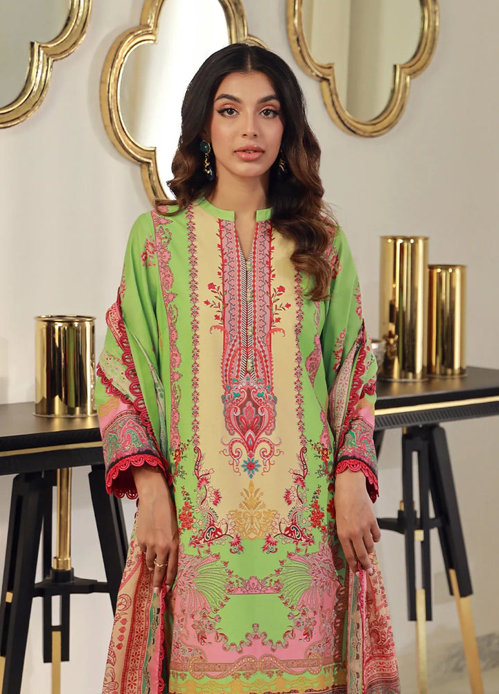Asim Jofa Printed Lawn Suits Unstitched 3 Piece AJ24PU AJUN-13 - Summer Collection