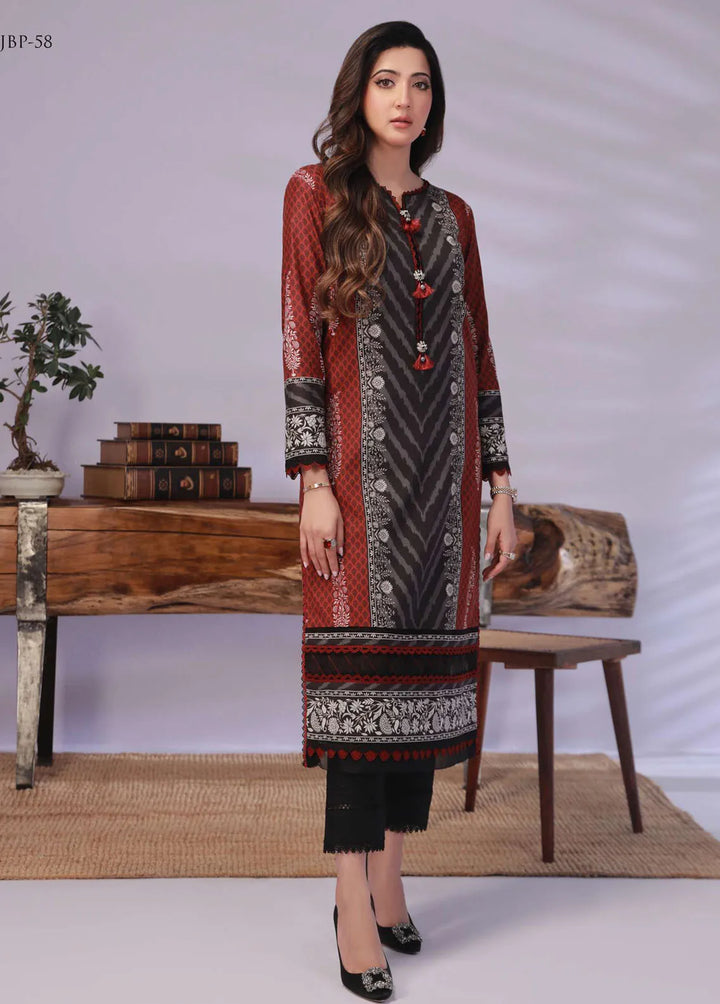 Asim Jofa Printed Lawn Unstitched Suit Kurti AJ23-P2 AJBP-58 - Summer Collection