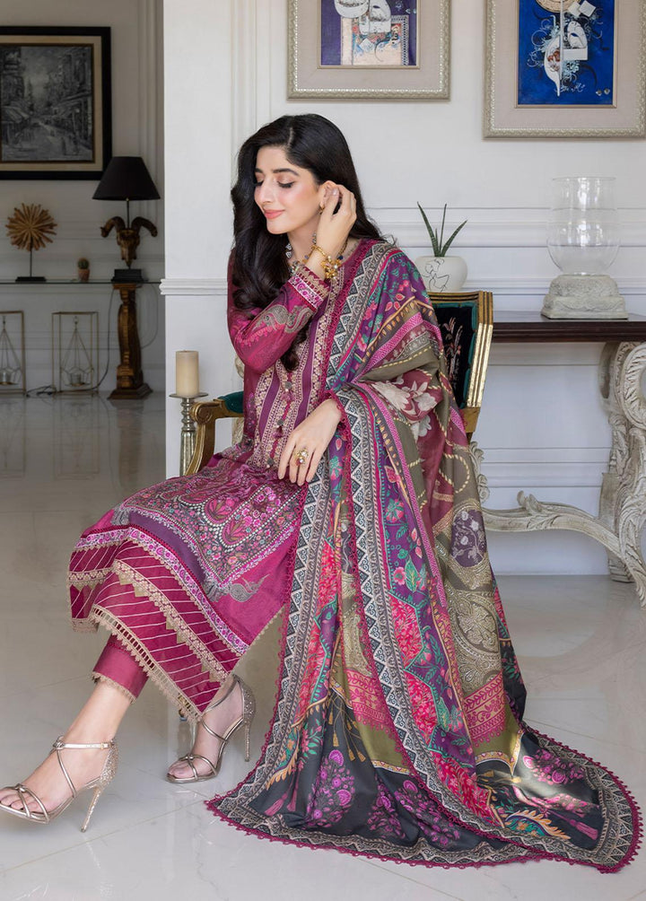 Asim Jofa Printed Lawn Suits Unstitched 3 Piece AJ23P AJS-04 - Summer Collection