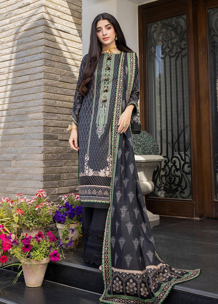 Asim Jofa Printed Lawn Suits Unstitched 3 Piece AJ23P AJS-10 - Summer Collection