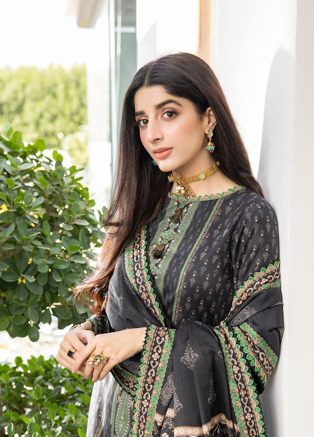 Asim Jofa Printed Lawn Suits Unstitched 3 Piece AJ23P AJS-10 - Summer Collection