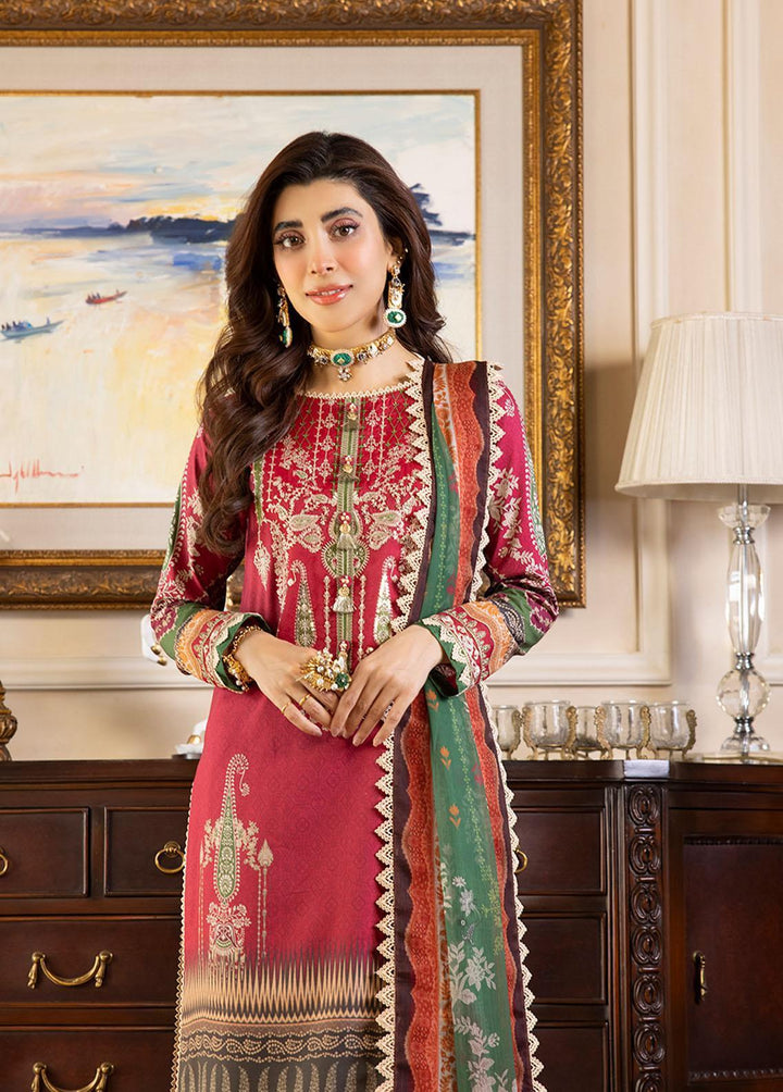 Asim Jofa Embroidered Lawn Suits Unstitched 3 Piece AJ23P AJS-26 - Summer Collection