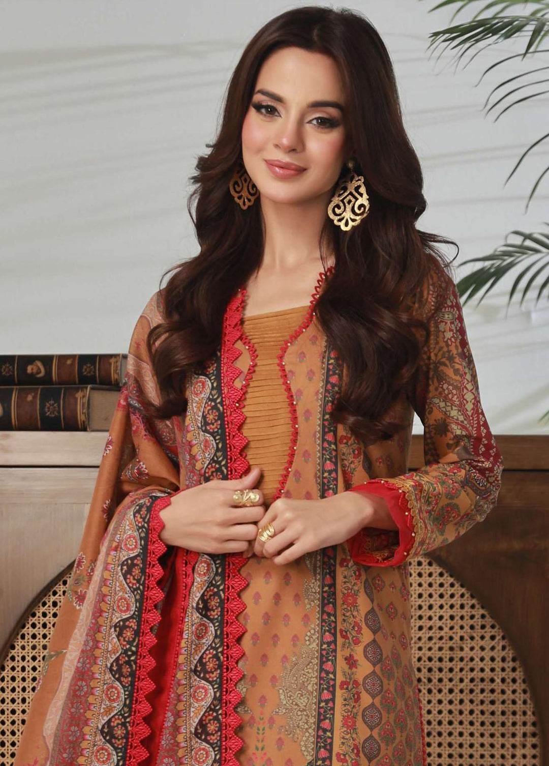 Asim Jofa Printed Lawn Suits Unstitched 3 Piece AJ23-P2 AJBP-34 - Summer Collection