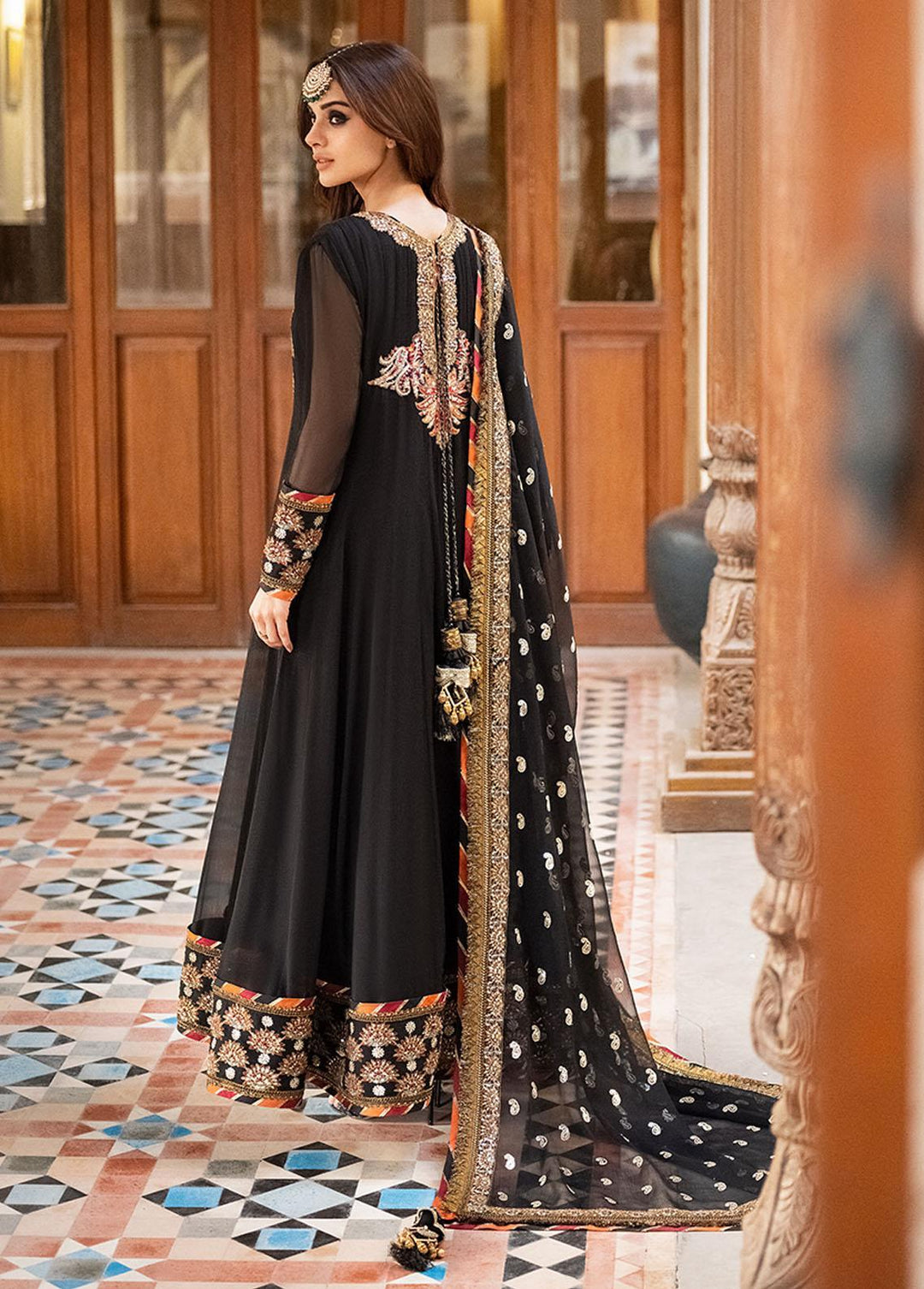 Asim Jofa Embroidered  Suits Unstitched 3 Piece AJ23EF AJKM-01 - Festive Collection