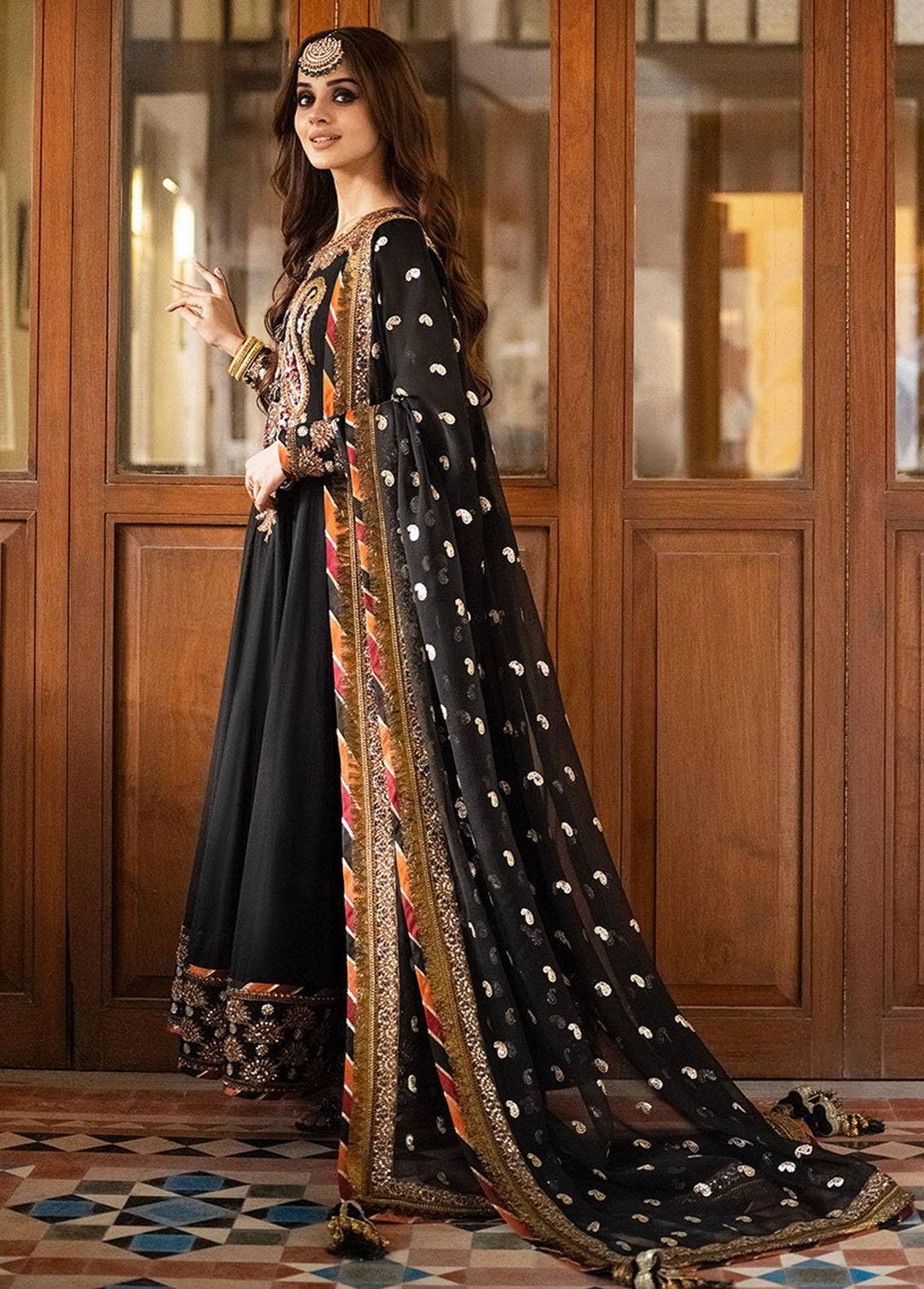 Asim Jofa Embroidered  Suits Unstitched 3 Piece AJ23EF AJKM-01 - Festive Collection