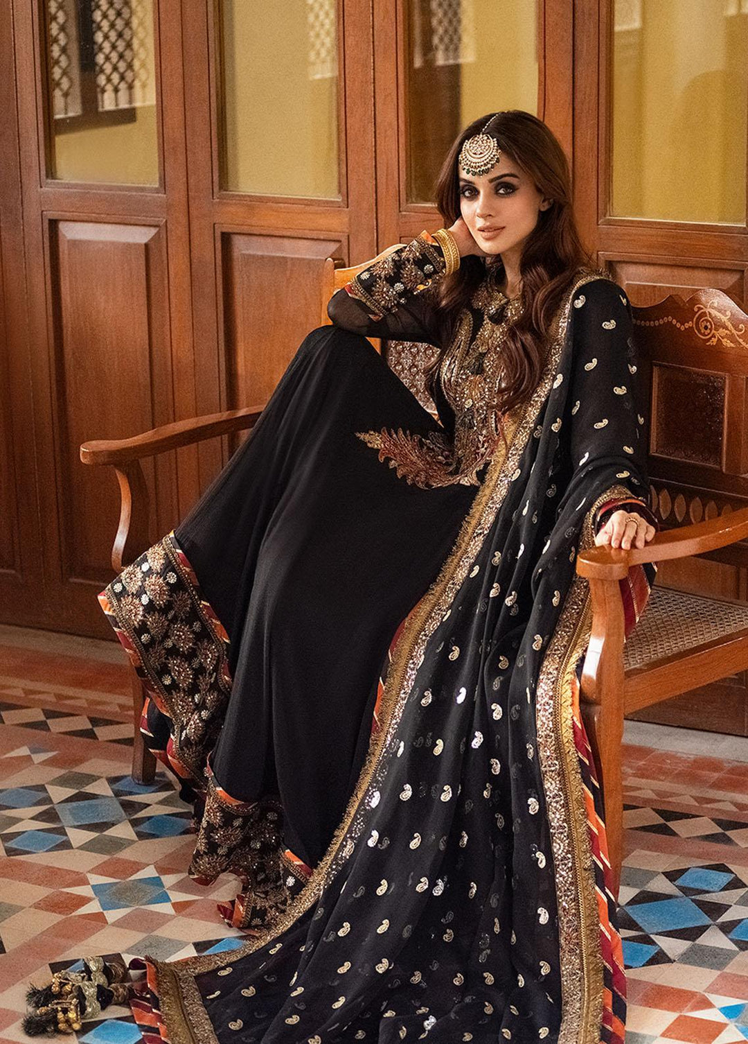 Asim Jofa Embroidered  Suits Unstitched 3 Piece AJ23EF AJKM-01 - Festive Collection