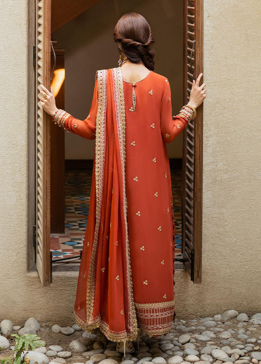Asim Jofa Embroidered  Suits Unstitched 3 Piece AJ23EF AJKM-03 - Festive Collection