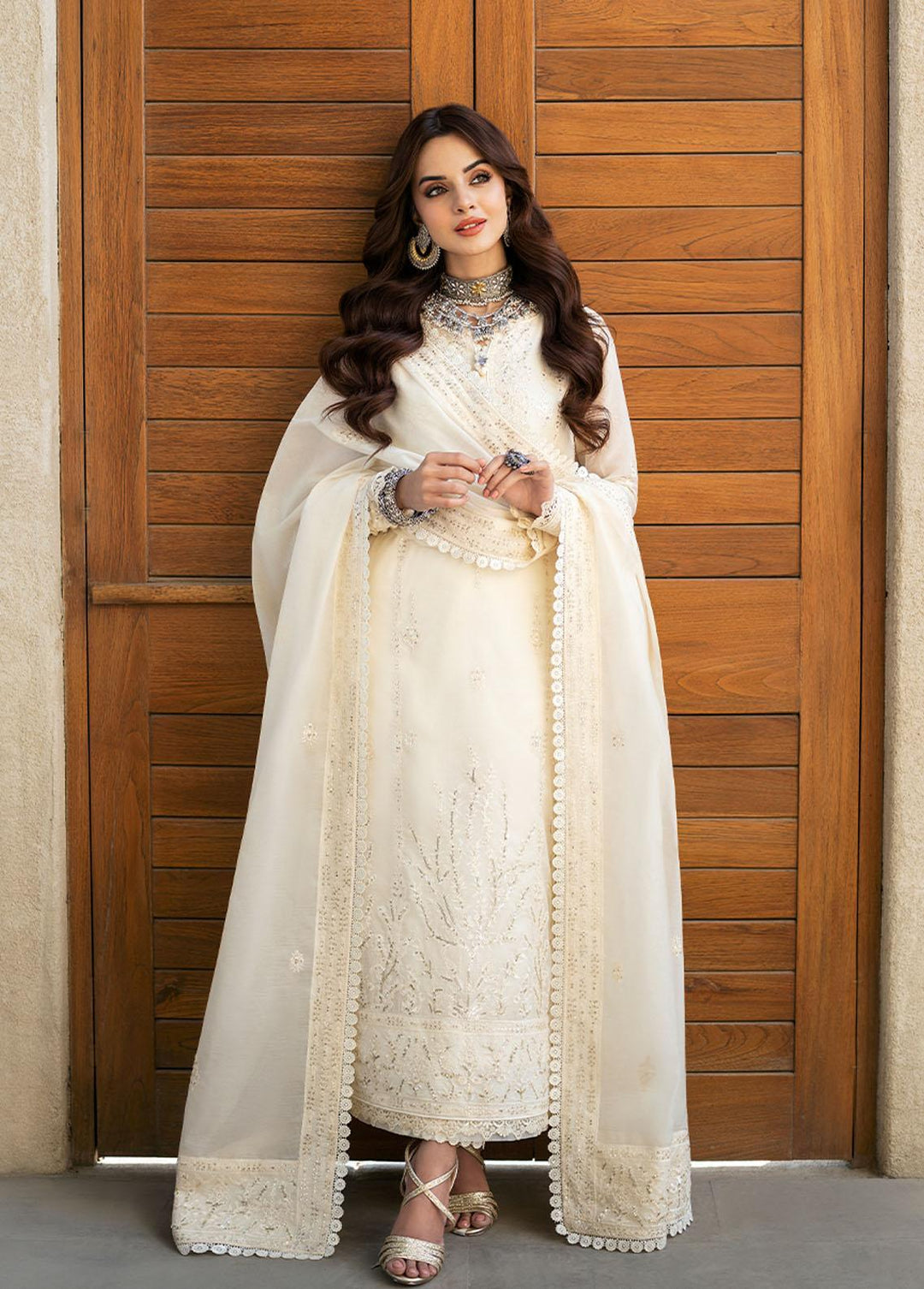 Asim Jofa Embroidered  Suits Unstitched 3 Piece AJ23EF AJKM-05 - Festive Collection