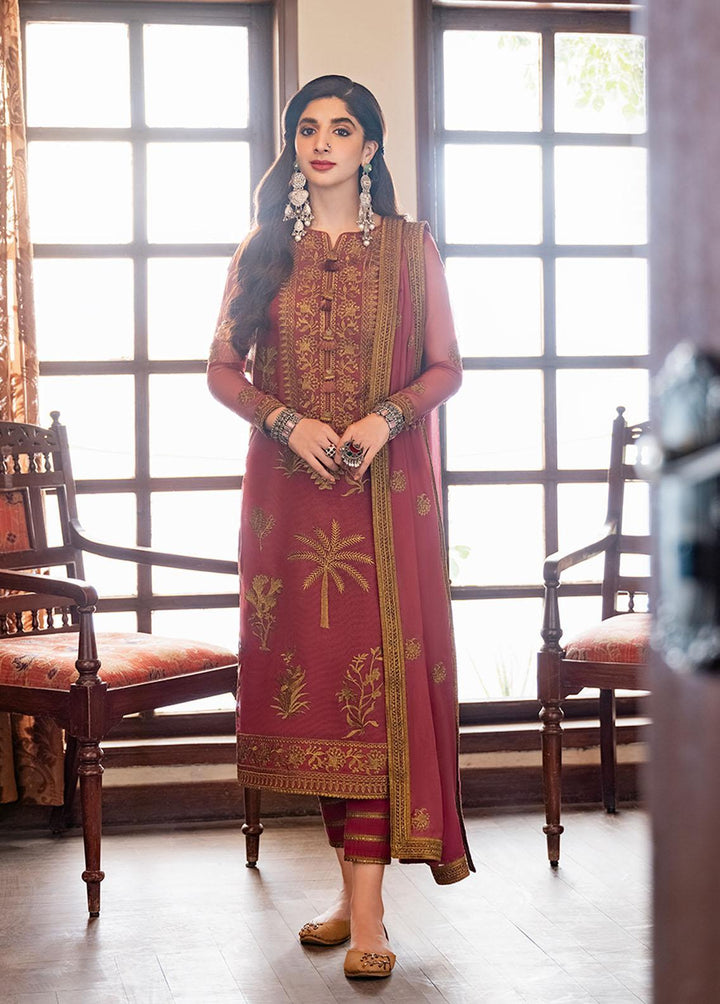 Asim Jofa Embroidered  Suits Unstitched 3 Piece AJ23EF AJKM-06 - Festive Collection