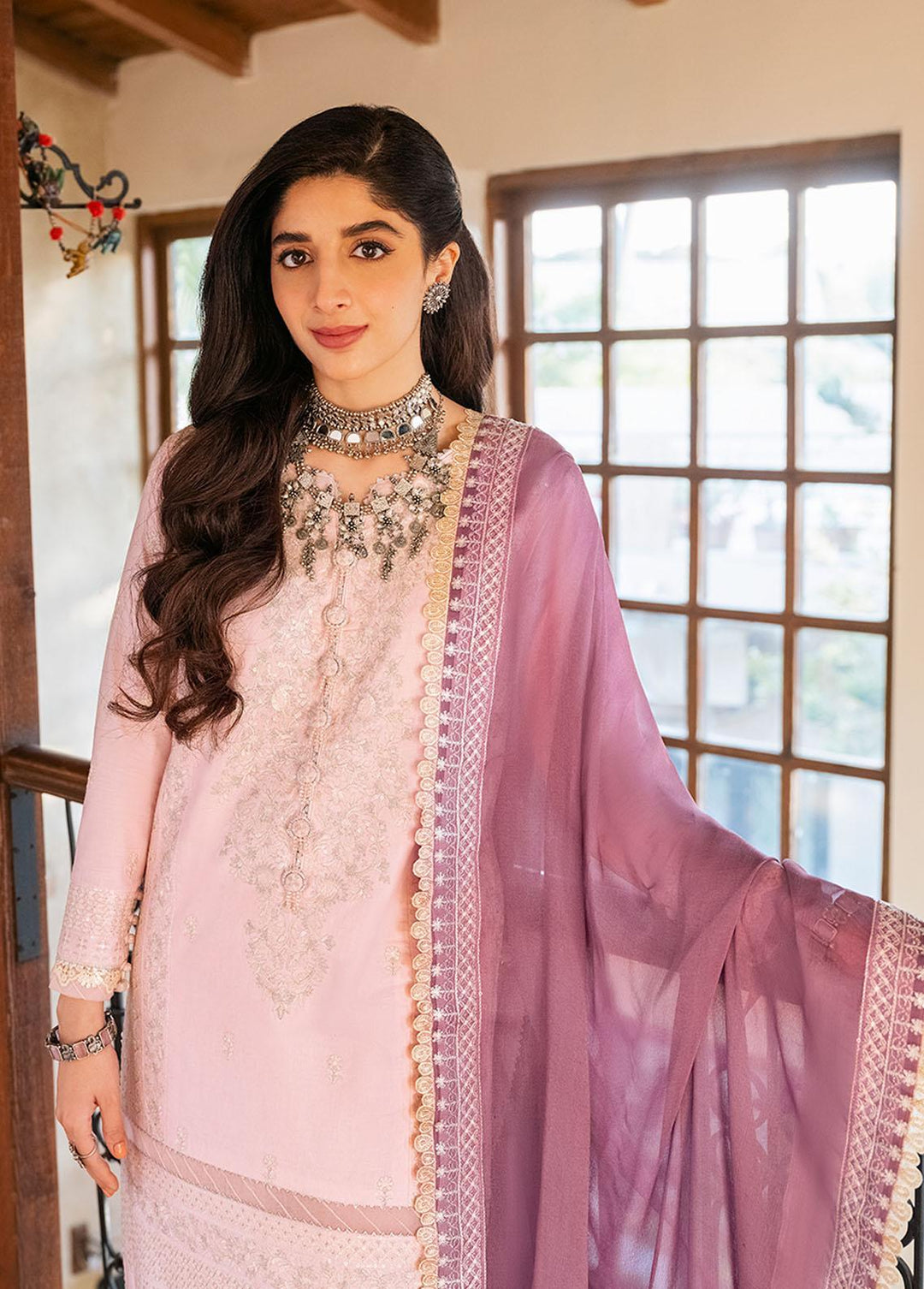 Asim Jofa Embroidered  Suits Unstitched 3 Piece AJ23EF AJKM-08 - Festive Collection