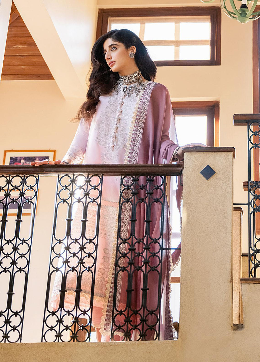 Asim Jofa Embroidered  Suits Unstitched 3 Piece AJ23EF AJKM-08 - Festive Collection