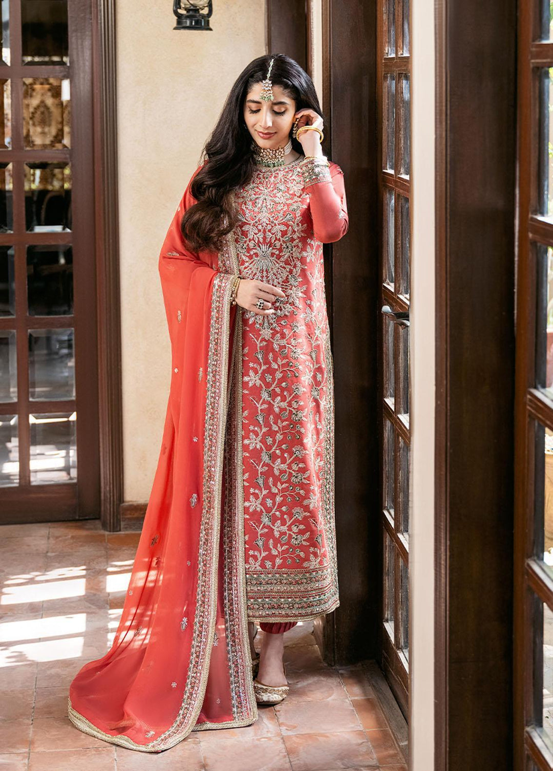Asim Jofa Embroidered  Suits Unstitched 3 Piece AJ23EF AJKM-12 - Festive Collection