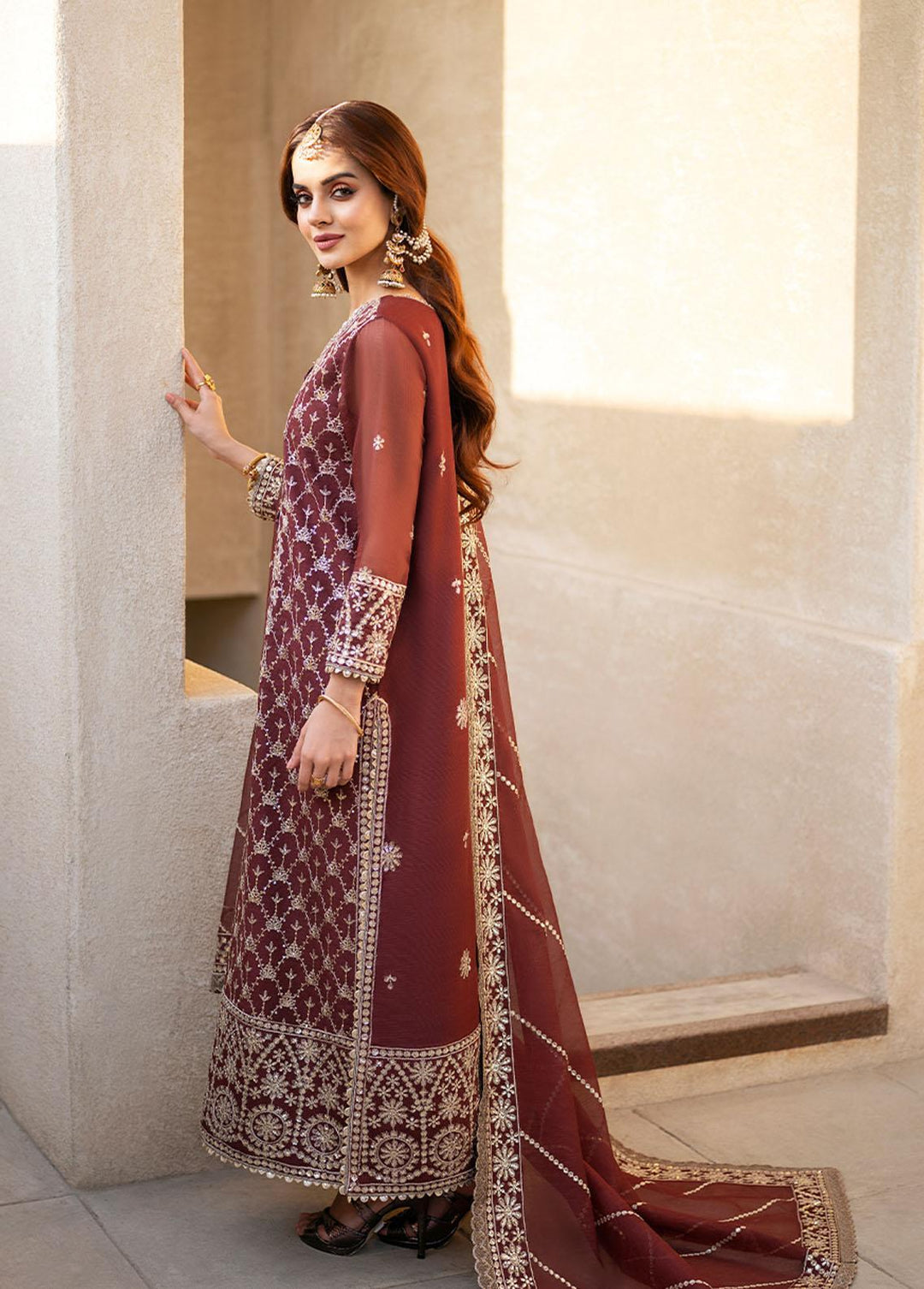 Asim Jofa Embroidered  Suits Unstitched 3 Piece AJ23EF AJKM-13 - Festive Collection