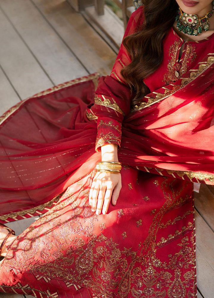 Asim Jofa Embroidered  Suits Unstitched 3 Piece AJ23EF AJKM-15 - Festive Collection