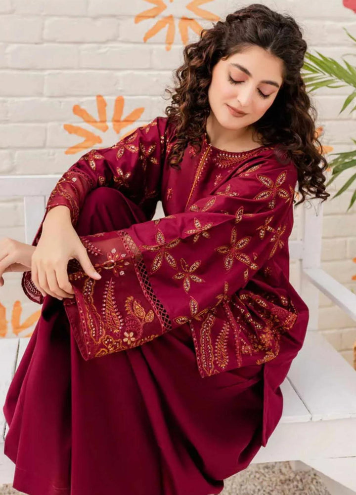 Aura Apparel Pret Embroidered Lawn 2 Piece Suit Aliso Dress