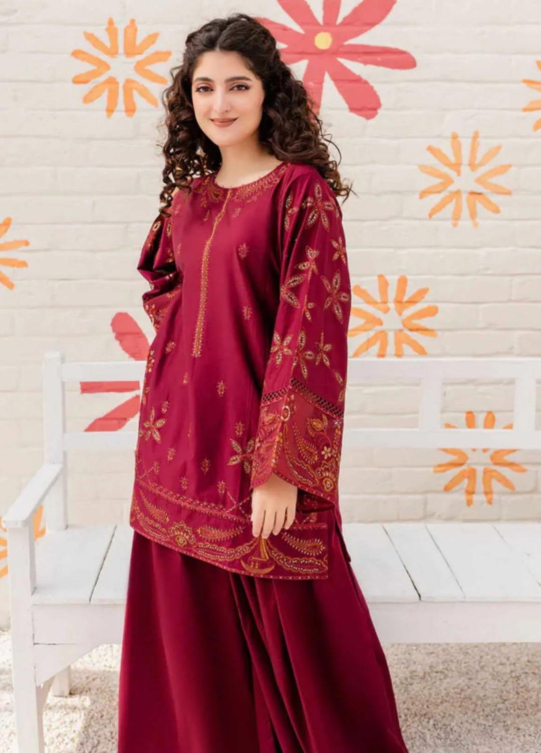 Aura Apparel Pret Embroidered Lawn 2 Piece Suit Aliso Dress