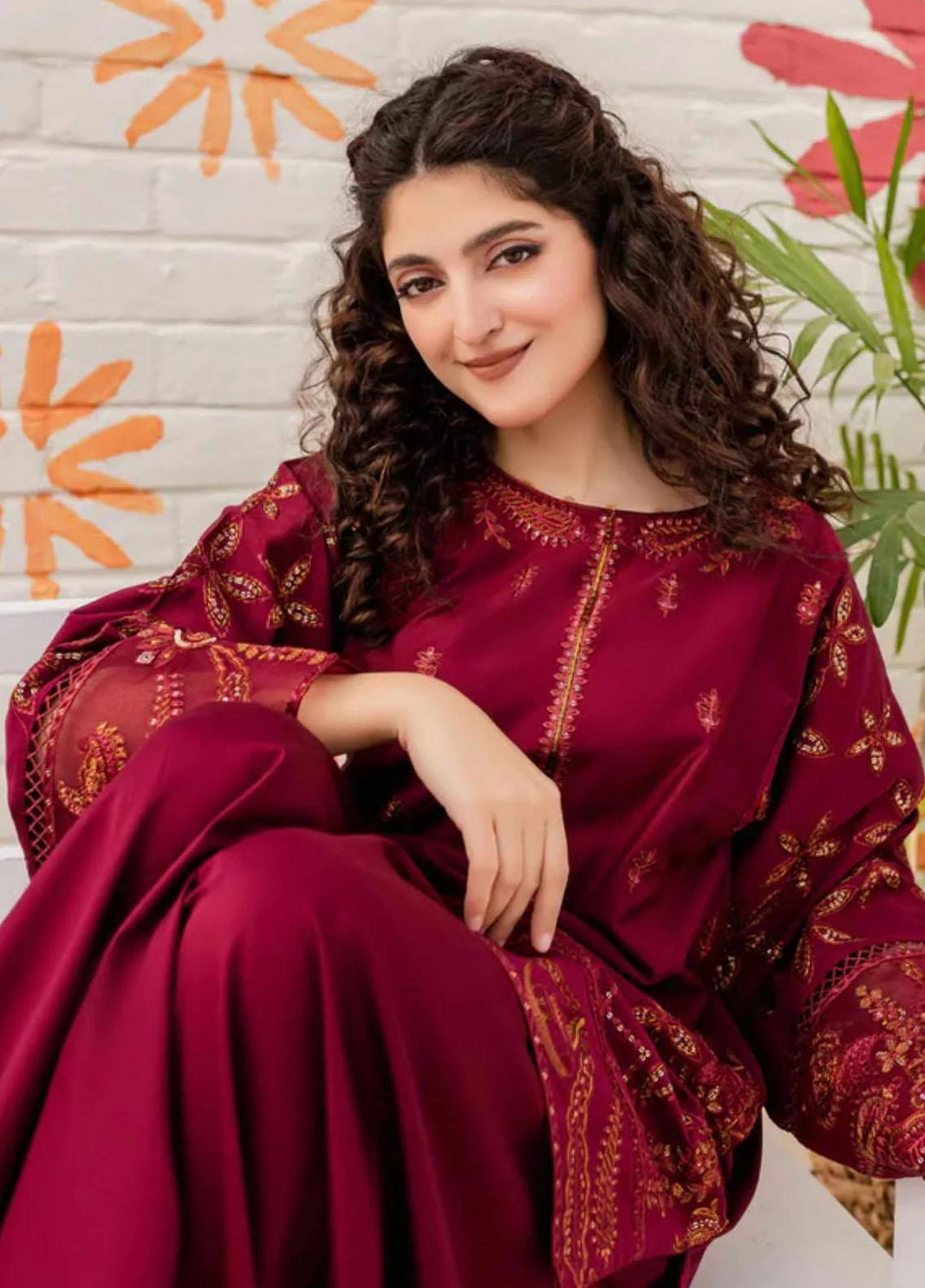 Aura Apparel Pret Embroidered Lawn 2 Piece Suit Aliso Dress