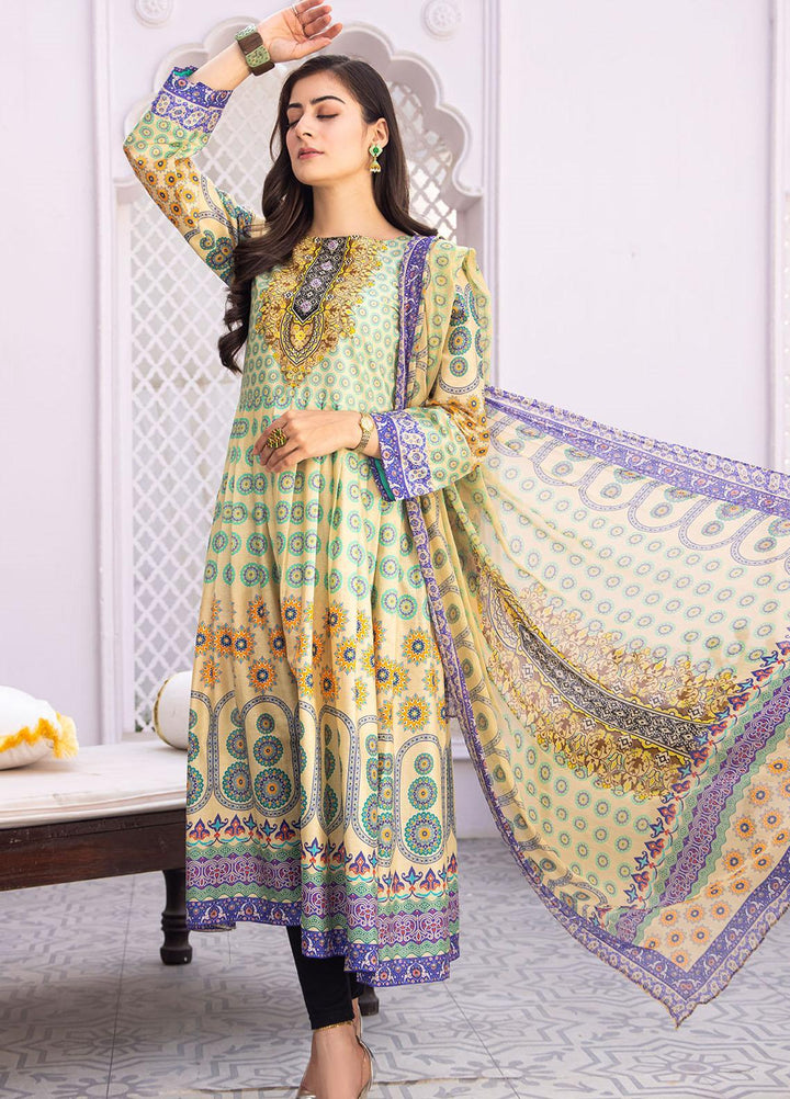 Aura Apparel Casual Pret  Lawn 2 Piece Suit AU23SLF Pear Aura