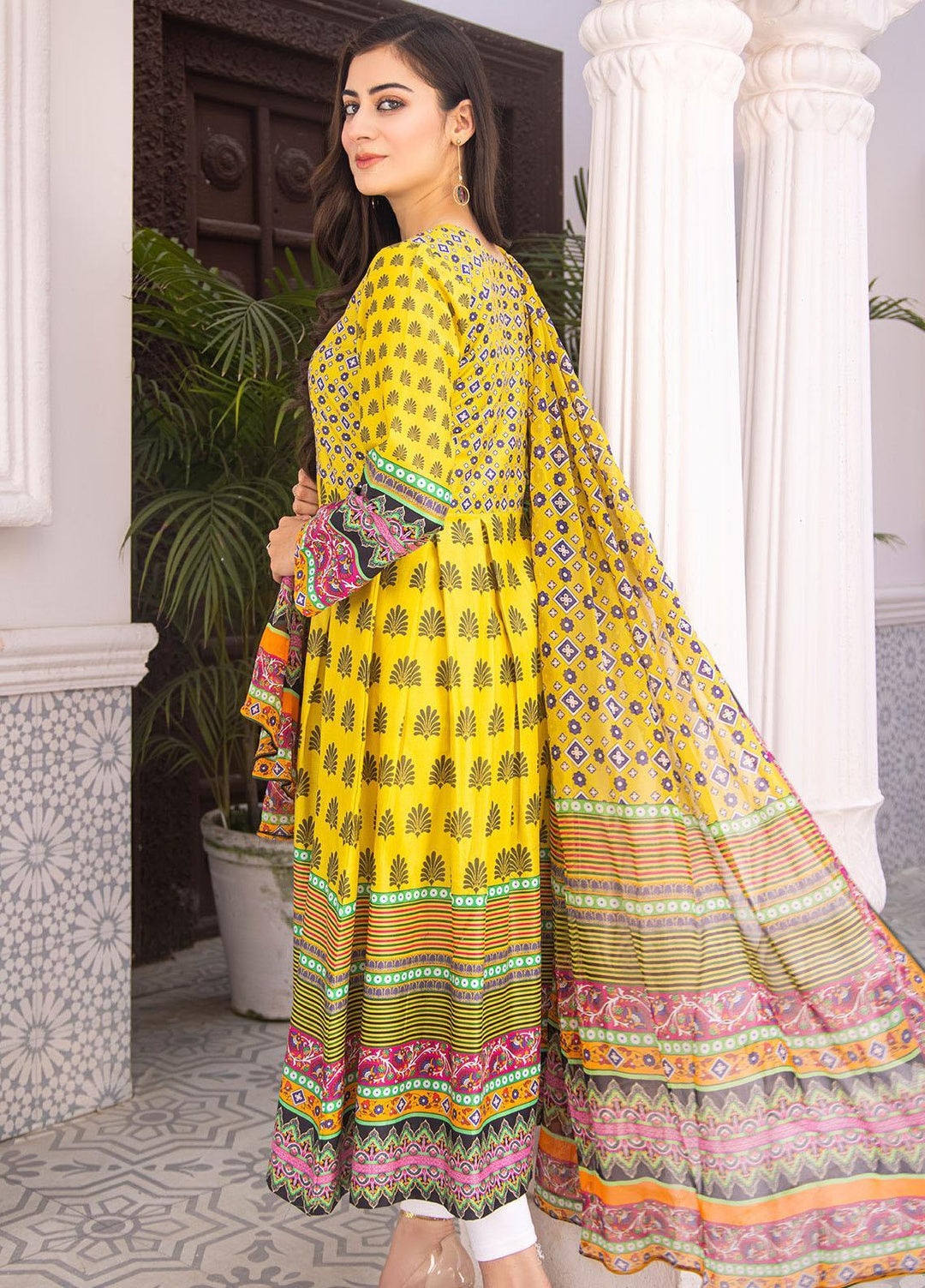 Aura Apparel Casual Pret  Lawn 2 Piece Suit AU23SLF Imperial Stone