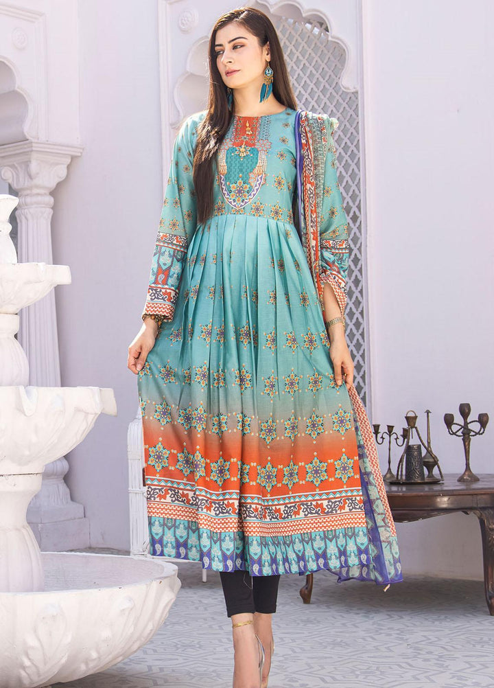 Aura Apparel Casual Pret  Lawn 2 Piece Suit AU23SLF Blooming Glow