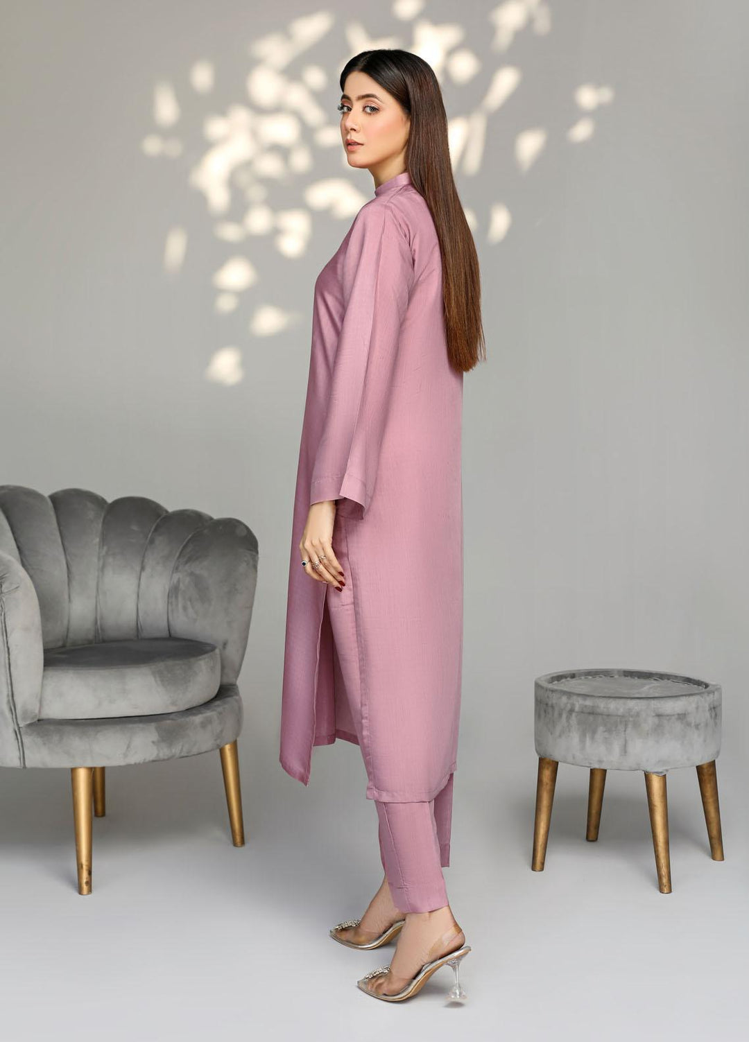 Aura Apparel Casual Pret  Viscose 2 Piece Dress AU23FLG Reyza